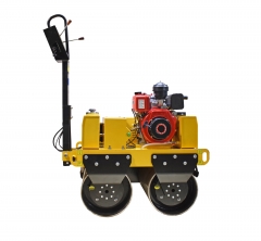 High-quality Double drum Diesel Road Roller, with Japan Yanmar technology Air-cooled Engine, Walking back and forth, Lengthened operating arm, Easy to
