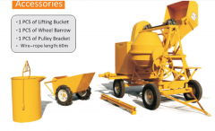 500L Diesel concrete mixer with lifting height of 25M