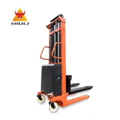 NIULI Economical Electric Pallet Forklift Hydraulic Truck Semi Electric Stacker