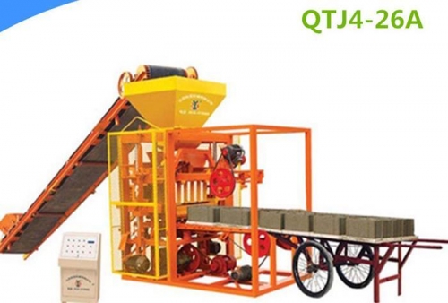 QTJ4-26 A Semi automatic concrete block making machine