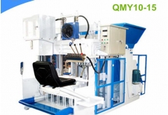 QMY10-15 Big production mobile hydraulic concrete block making machine
