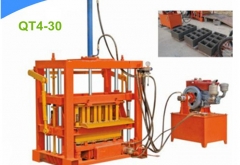 QT4-30 small hydraulic concrete block machine for cement blocks, interlocking bricks