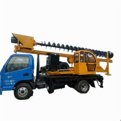 Portable Truck mounted screw piling machine